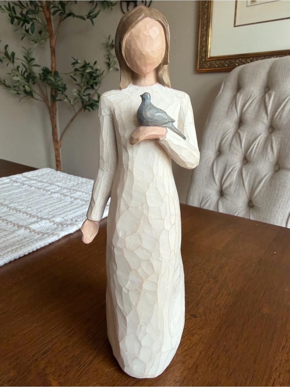 Willow Tree “Peace” Figurine by Susan Lordi – Woman Holding Dove